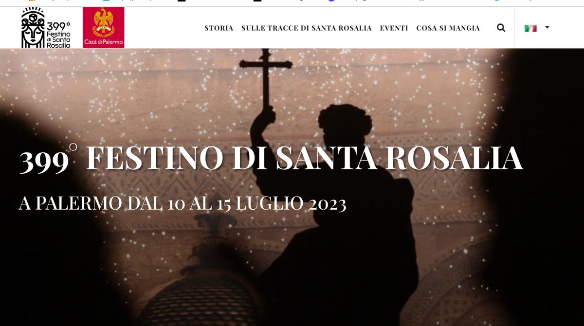 Festino di Santa Rosalia, un sito con tutti gli appuntamenti