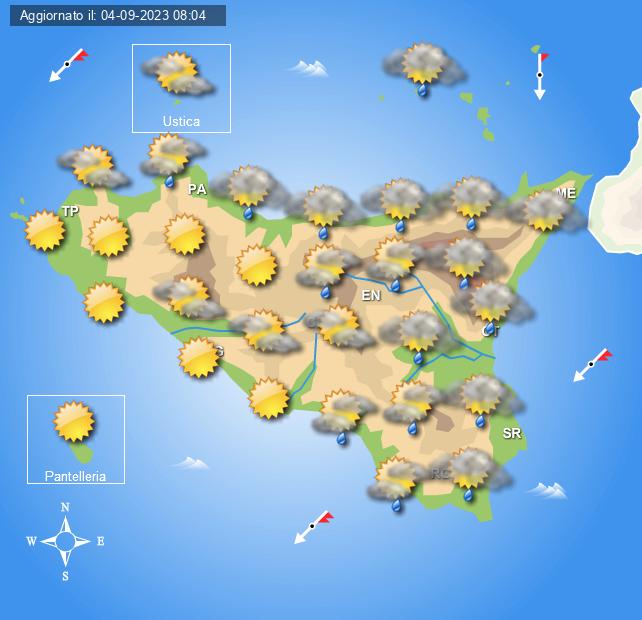 Meteo Sicilia di mercoledì 6 settembre