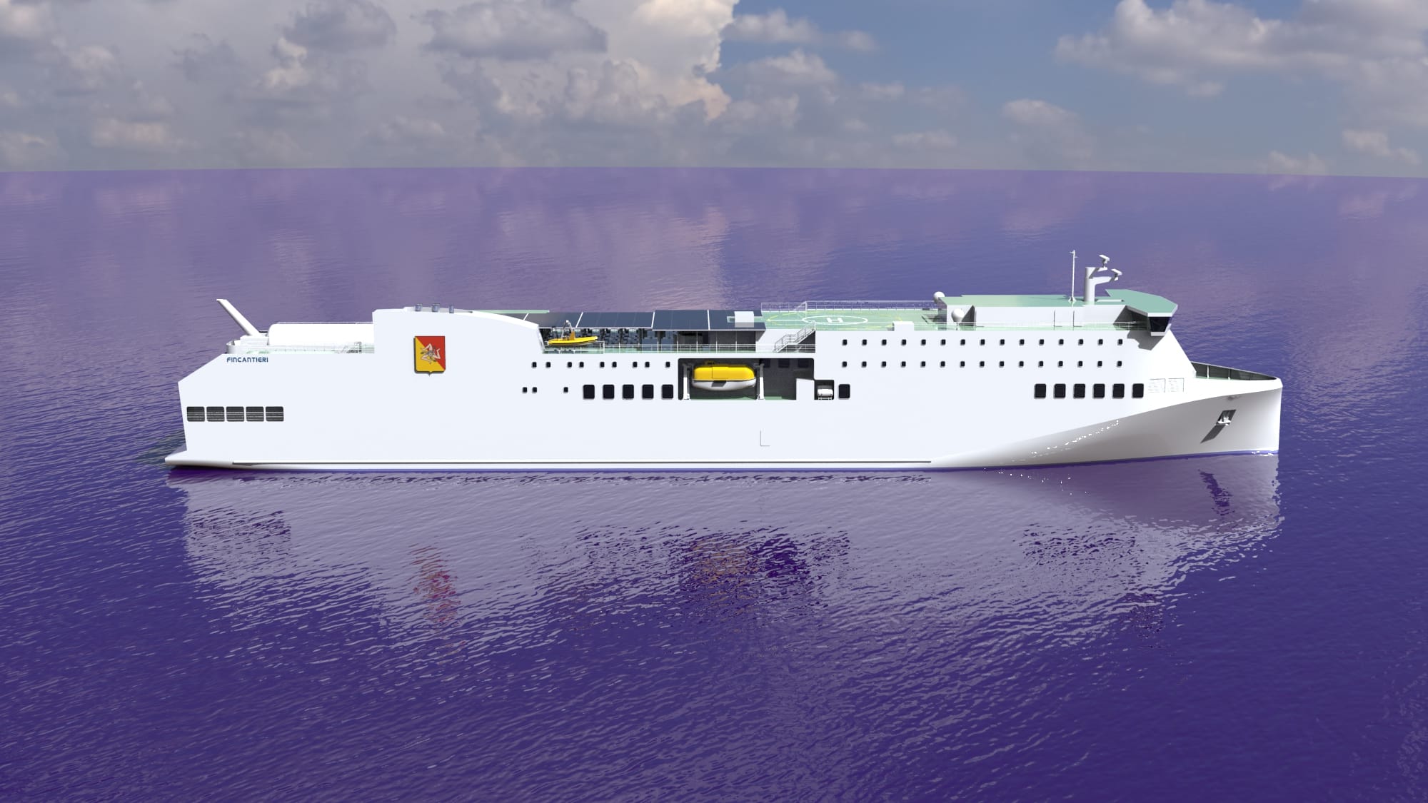 Nuovo traghetto realizzato totalmente a Palermo per le Isole minori