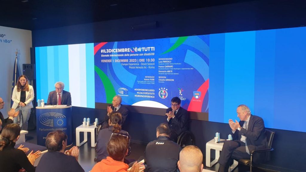 “Il 3 dicembre è di tutti”, Lnd-Cip-Dcps insieme per disabilità