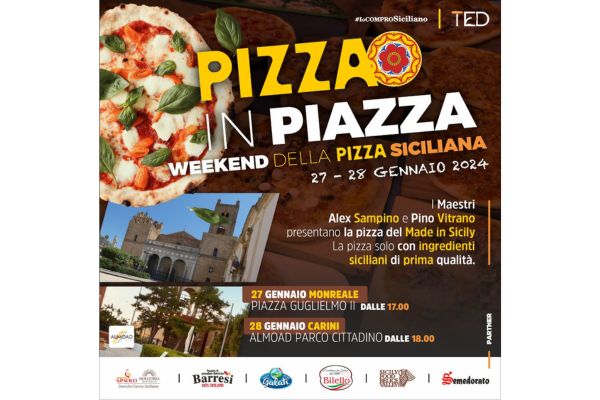 ‘Pizza in piazza’,  lo show dei maestri  pizzaioli siciliani dedicato alla regina dei lievitati