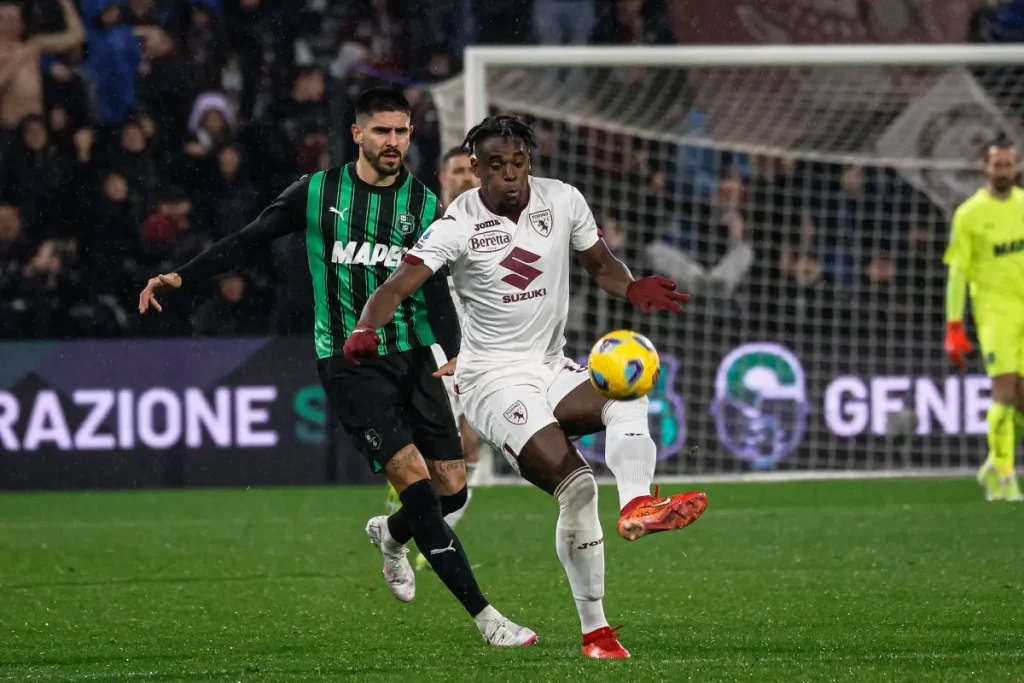 Zapata risponde a Pinamonti, fra Sassuolo e Torino è 1-1