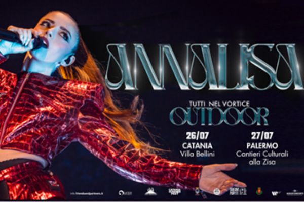 Annalisa live per l’estate 2024 a Catania il 26 luglio e Palermo 27 luglio