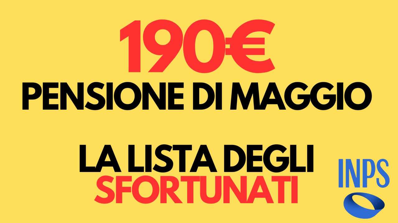 Pensioni INPS, quella di maggio è una miseria: 190€ a causa delle ritenute | La lista completa degli sfortunati