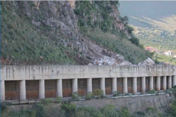 Belmonte Mezzagno, in gara i lavori di messa in sicurezza del costone roccioso sulla Sp 37