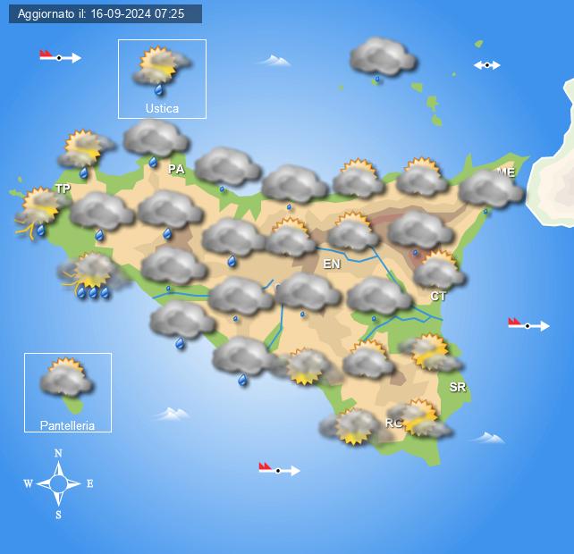 Meteo Sicilia di martedì 17 settembre