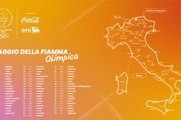 Milano Cortina 2026, la Fiamma Olimpica in Sicilia dal 15 al 19 dicembre: 29 comuni e 8 siti UNESCO