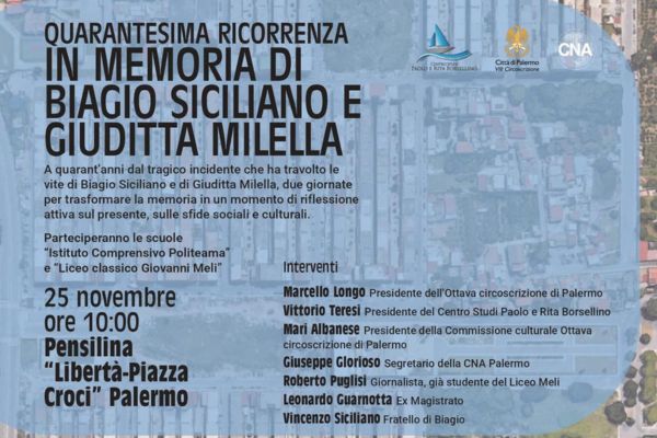 Due giornate di memoria e riflessione per Biagio e Giuditta