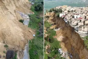 Niscemi notte di maltempo e paura, la frana si muove verso il centro del paese