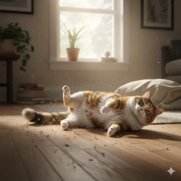 Perché il mio gatto gratta il pavimento? Scopri cause e soluzioni