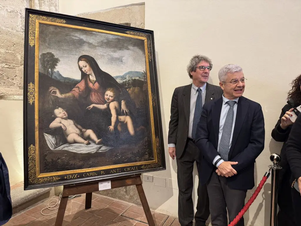Ritrovata e restaurata a Palermo una copia rara della “Madonna del velo” di Raffaello