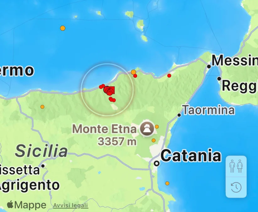 Scossa di terremoto all’alba nel messinese, la seconda in poche ore