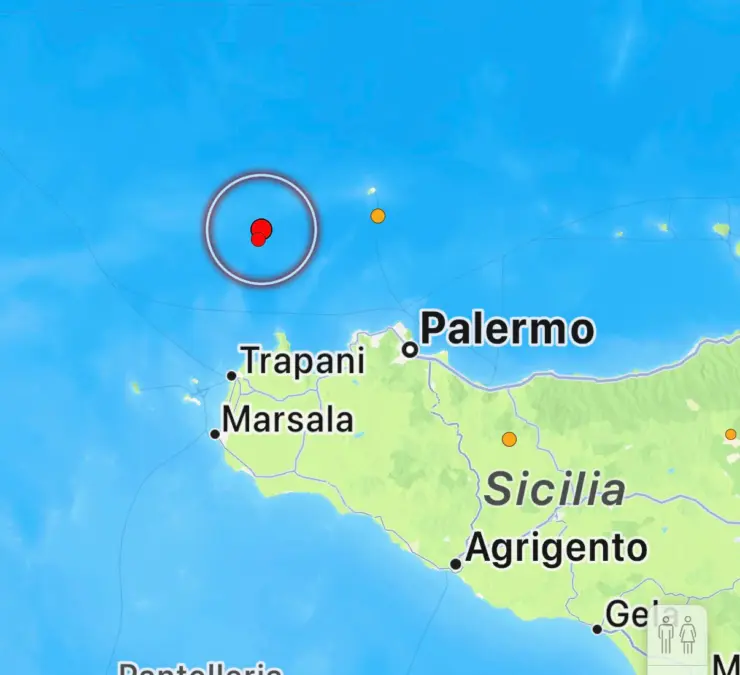 Due scosse di terremoto nella notte al largo di Palermo