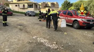 Recuperata la Croce di Niscemi dopo la frana dai Nocs e Vigili del Fuoco