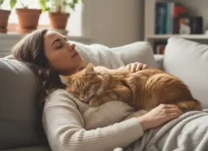 Perché i gatti dormono sul petto dei proprietari: è solo amore?