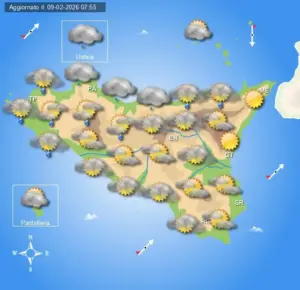 Meteo Sicilia di martedì 10 febbraio