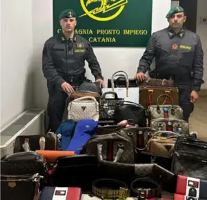 Maxi sequestro di merce contraffatta tra Catania e Misterbianco: oltre 11.000 capi tolti dal mercato