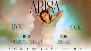 ARISA in concerto a Zafferana Etnea (2 agosto) e Palermo (3 agosto)