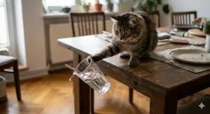 Perché i gatti buttano gli oggetti a terra: un comportamento naturale