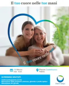 Palermo, campagna per la prevenzione cardio-cerebrovascolare: screening gratuiti
