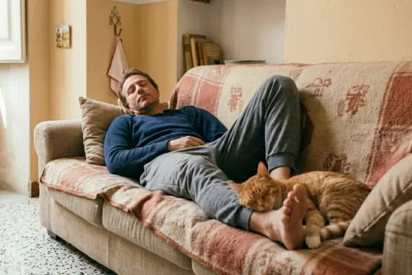 Cosa significa quando il gatto dorme ai tuoi piedi