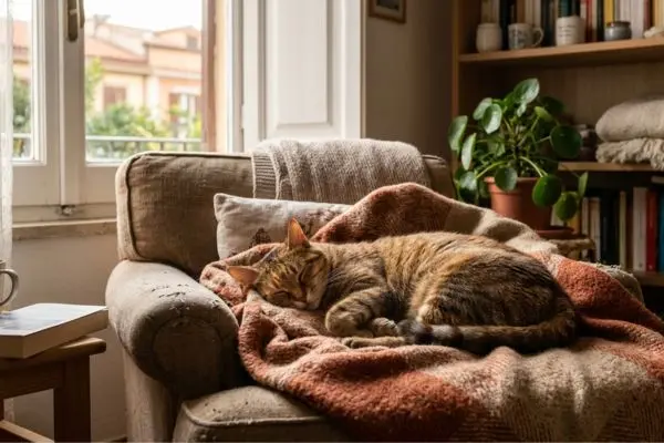 Perché i gatti cambiano spesso il posto per dormire