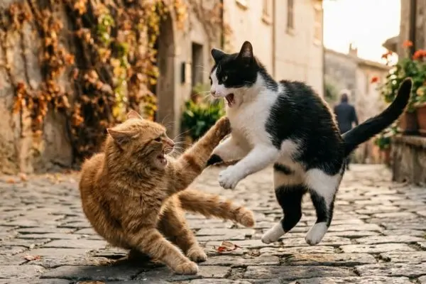 Perché i gatti litigano tra loro: significato, motivi e come evitarlo