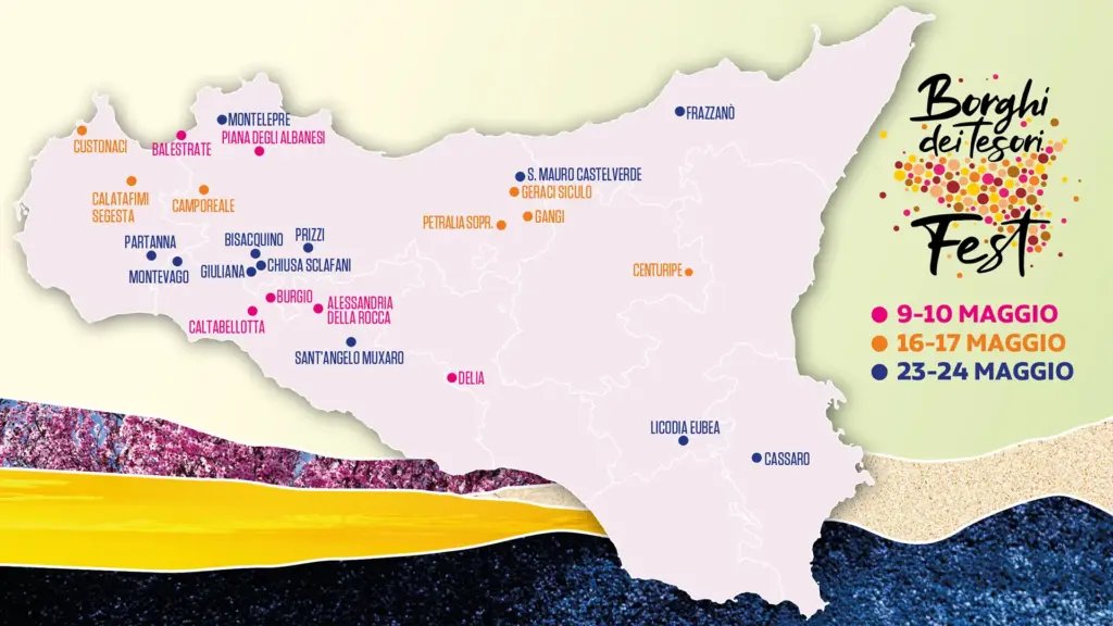 Borghi dei Tesori Fest 2026: tre weekend alla scoperta di 25 borghi siciliani