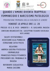 “Progetto Amorù” contro la violenza di genere. A Ragusa una giornata per riflettere anche con gli studenti insieme al criminologo Andrea Giostra