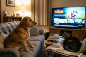 Anche cani e gatti guardano la TV: ecco perché e cosa vedono davvero