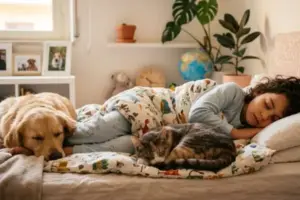 È sicuro far dormire i bambini con cani e gatti? Quali accorgimenti adottare