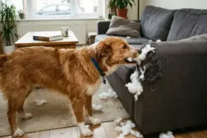 Perché il cane distrugge tutto quando sei via? Noia, stress e energia repressa