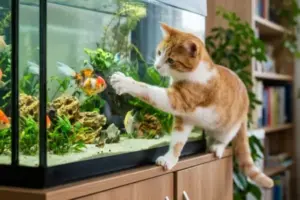 Cosa fare se il gatto è attirato dai pesci dell’acquario