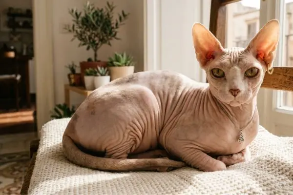 I gatti senza pelo: come si chiamano e come si curano in casa
