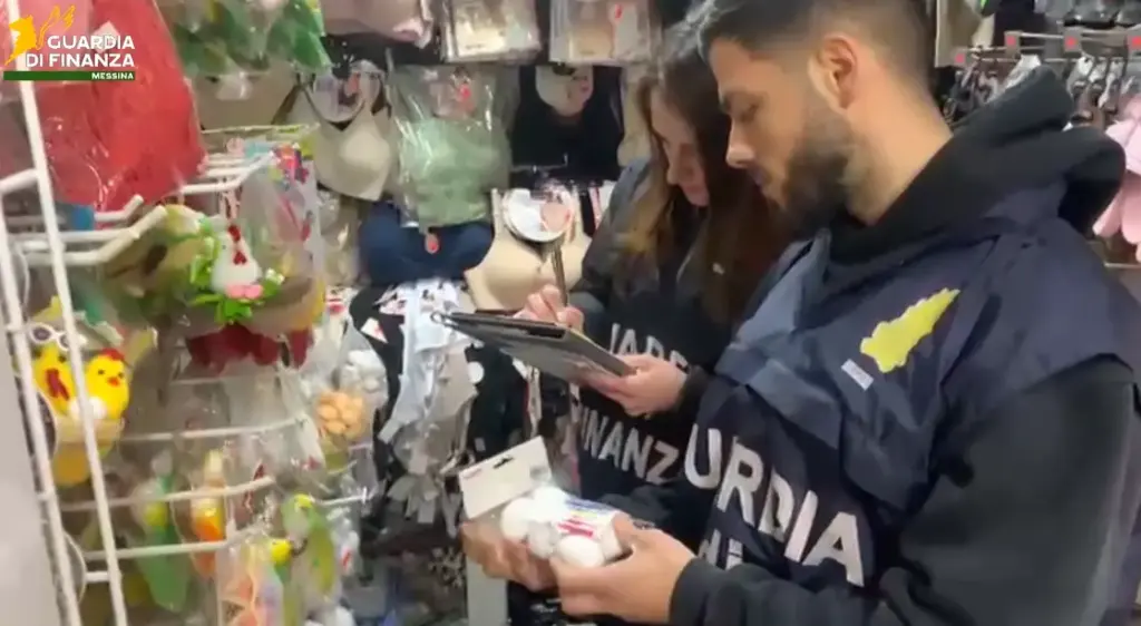Maxi sequestro della Guardia di Finanza nel Messinese: oltre 22mila articoli non sicuri
