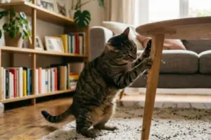 Il gatto graffia i mobili: come prevenirlo senza stress