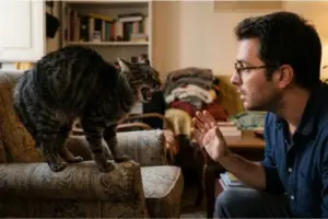 Quando il gatto soffia al suo umano: cosa significa davvero e come interpretarlo