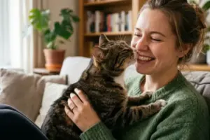 Perché il gatto annusa la bocca e l’alito del suo umano: i motivi di questo comportamento
