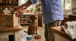 Il “rito della ciotola”: perché alcuni animali aspettano il permesso per mangiare