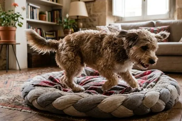 Perché il cane gira in cerchio prima di dormire: un gesto antico che arriva dai lupi