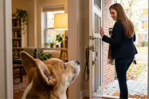 Il cane che capisce quando stai per uscire di casa: segnali invisibili della routine
