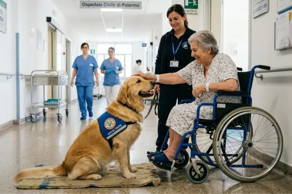 Pet therapy: quanto può aiutare il supporto degli animali in corsia
