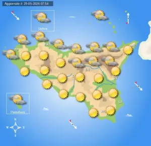 Meteo Sicilia di sabato 30 e domenica 31 maggio