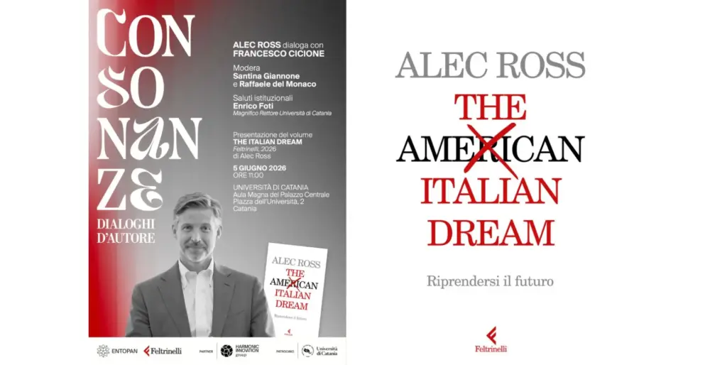 Alec Ross presenta a Catania il suo nuovo libro “The Italian Dream”: una riflessione sul futuro dell’Italia tra innovazione, talento e competitività