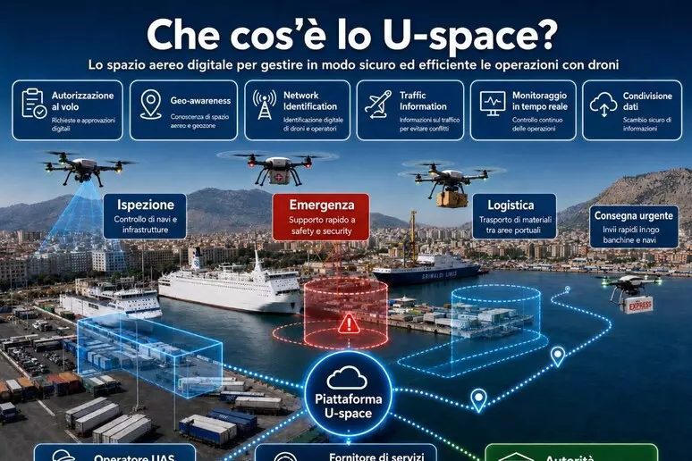 Porto di Palermo, arrivano i droni intelligenti: accordo per la sicurezza