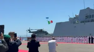 Festa della Marina Militare a Palermo, cerimonia al Molo Vittorio Veneto con Crosetto