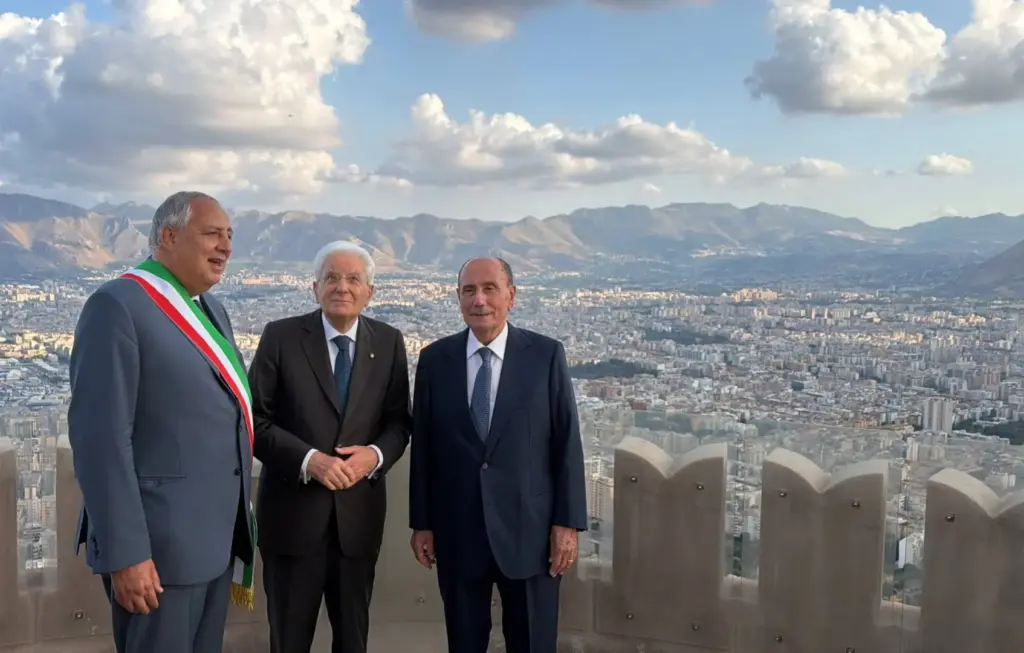 Castello Utveggio, visita del Presidente della Repubblica Mattarella