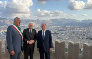 Castello Utveggio, visita del Presidente della Repubblica Mattarella