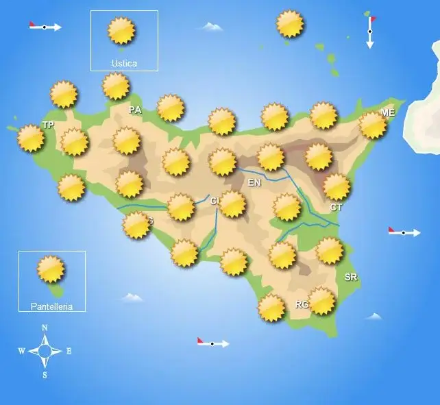 Meteo Sicilia di lunedì 27 luglio