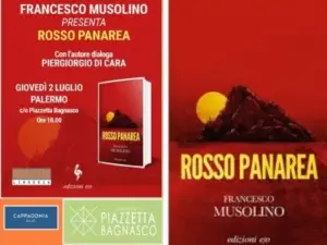Piazzetta Bagnasco pronta a tingersi di giallo, giovedì 2 luglio, con “Rosso Panarea” di Francesco Musolino